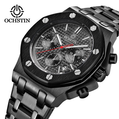 

Augustus OCHSTIN multi-function three-eye calendar multi-function steel mens watch mens watch