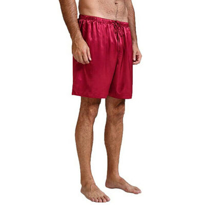 

Mens Summer Silk Satin Pajamas Pyjamas Shorts Lounge Beach Shorts Boxer Free p&p