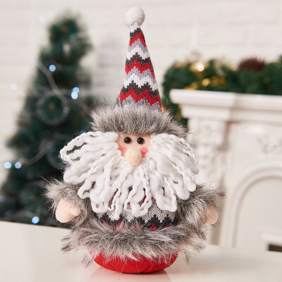 

Toponeto Handmade Santa Cloth Doll Birthday Present For Home Christmas Holiday Decoration