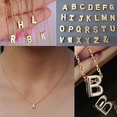 

Fashion Women Jewelry DIY Letter Pendant Link Chain Charm Necklace Party Gift