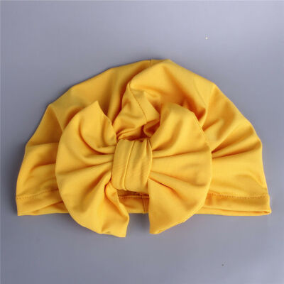 

Baby Girls Boys Soft Bow Turban Hat Toddler Kids Head Wrap Hijab Headband Cap