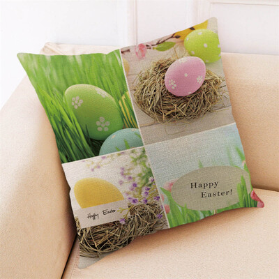 

Siaonvr Happy Easter Sofa Bed Home Decoration Festival Pillow Case Cushion Cover