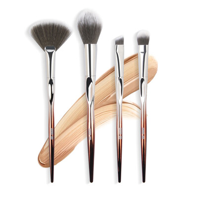 

〖Follure〗4PcsSet Cosmetic Makeup Brush Brushes Set Foundation Powder Eyeshadow