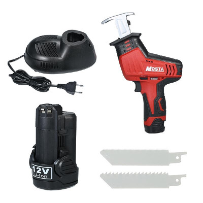 

MOSTA 12V 180W Electric Saw Cordless Portable Saw Reciprocating Saw 3000rpm Charging Rechargeable 1500mAh Li-ion Lithium Battery w