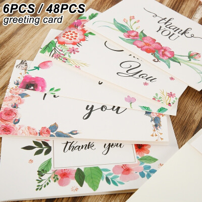 

648pcs Floral Flower Paper Thank You Cards with Envelopes for Wedding Party