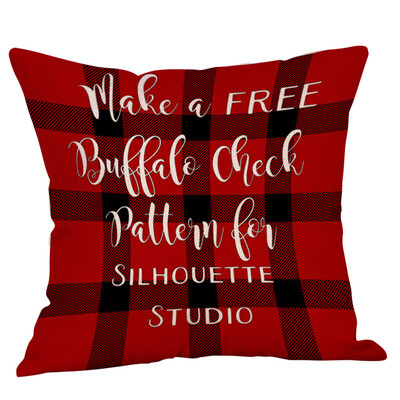 

Tailored Merry Christmas Xmas Gift Plaid Throw Pillow Case Cover Cushion 18 x 18 Inch