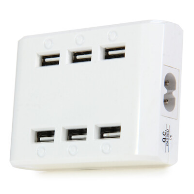 

M561 6 Ports USB Charger 6 LED for Samsung iPhone iPad HTC Blackberry