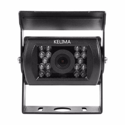 

KELIMA 6988 Car Reversing Camera AV Port Universal 18 IR Night Vision Waterproof Bus Rearview Camera Vehicle Cam - Black