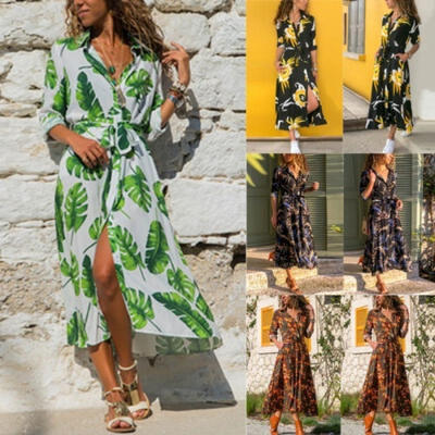

Women&39s Autumn Boho Casual Long Maxi Evening Party Cocktail Beaty Dress Sundress