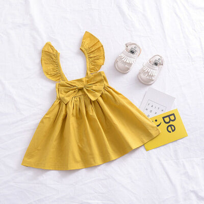 

SUNSIOM Newborn Kids Baby Girl Princess Bowknot Tutu Dress Skirt Clothes Outfit Sundress