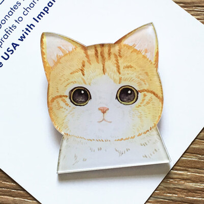 

Fashion Hot Funny Charm Cute Cartoon 1pcs Animal Husky Pet Acrylic Collar Pins Badge Corsage Acrylic Badge Cute Cat Dog