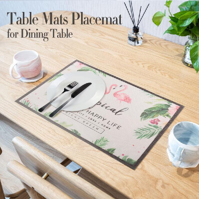 

Placemat Table Mats for Dining Table Table Mats PVC Skid-proof Heat-Resistant for Kitchen