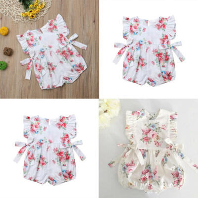 

Baby Girls Newborn Clothes Cotton Romper Bodysuit Jumpsuit Sunsuit Outfits 0-18M