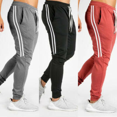 

Mens Long Casual Sport Pants Gym Slim Fit Trousers Running Jogger Gym Sweatpants