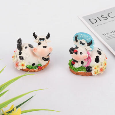 

Greensen 2PCS Resin Simulated Cow- shape Garden Statue Outdoor Sculpture Lawn Garden Scene Decor