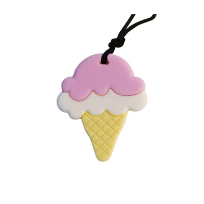

Food-Grade Silicone Baby Pacifying Necklace Pendant Ice Cream Baby Gum