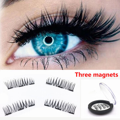 

〖Follure〗1 Pair 3D Magnetic False Eyelashes Lashes Reusable False Magnet