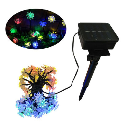 

LEDs String Lights Solar Powered Energy Sensitive Light Control Outdoor Landscape 8 Modes Rope Fairy String Lamp IP66 Water Resis