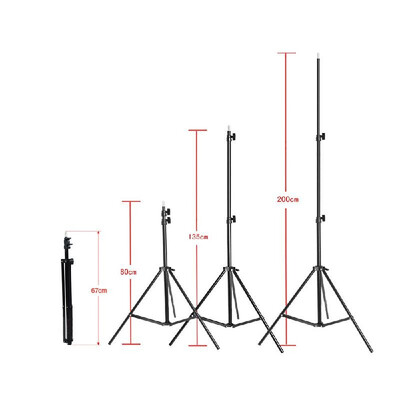 

Andoer Photography Studio Portrait Product Light Lighting Tent Kit Photo Equipment 12 45W Bulb 3 4in1 Bulb Socket 3 Sof