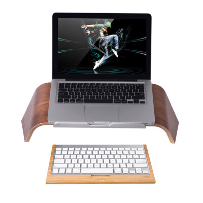 

SAMDI Universal Laptop Wooden Stand Holder Bracket Dock Gradient Oblique for AirPro Retina 11"12"13"15" PC Notebook