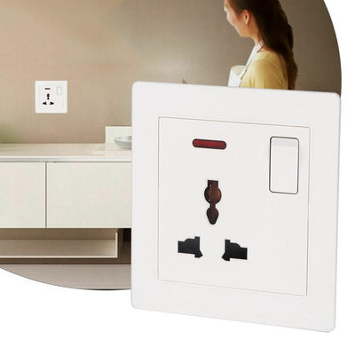 

Greensen British Standard Square 13A Wall Socket with Multi-functional On-off Three Receptacle 220-250V