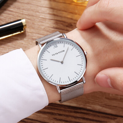 

Gobestart Men Stainless Steel Mesh With Quartz Simple Waterproof Watch
