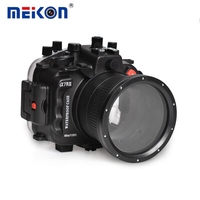 

Meikon for Sony A7R3 28-70mm A7III 130ft40m Underwater Camera Housing Waterproof Case
