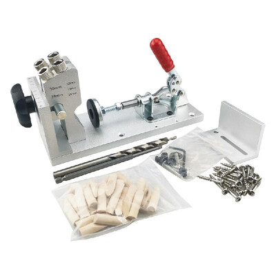 

Aluminum Alloy Oblique Hole Drilling Locator Wood Pin Puncher Woodworking Manual Fixture Tool