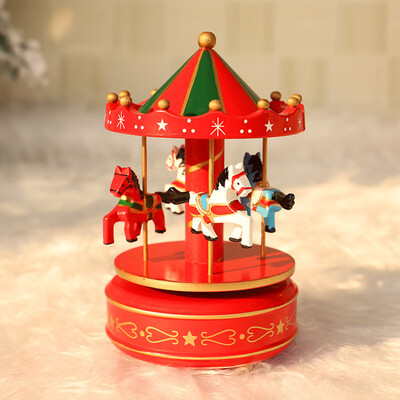 

Tailored wood Music Box Christmas Decoration Xmas Kids Toy Children Gift