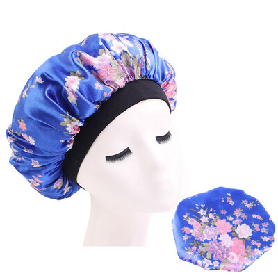 

Satin Night Sleep Cap Women Fizzy Hair Care Bonnet Sleeping Hat Head Cover Wrap