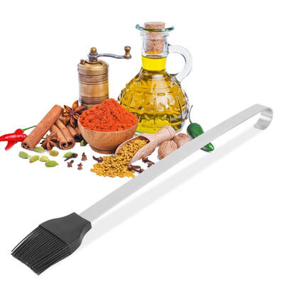 

Greensen Basting Brush Heatproof Stainless Steel DIY Pastry BBQ Brush with Silicone Brush Head