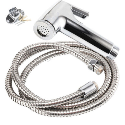 

Siaonvr Bidet Spray Chrome Hygienic Toilet Shower Head Hose Set Muslim
