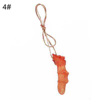 

Realistic Scary Broken Fingers Pendant Necklace Prank Props Halloween Decor