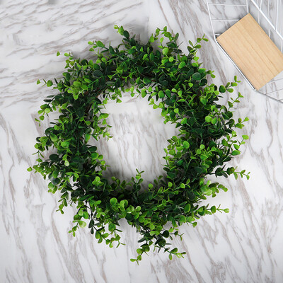 

Siaonvr Artificial Green Plant Wreath Simulation Green Plant Garland Home Office Decor