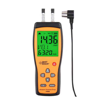 

SMART SENSOR AS860 10 to 300mm Steel Thickness Tester Digital Ultrasonic Sheet Metal Thickness Gauge Sound Velocity Meter