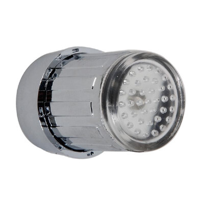 

Color LED Lamp Faucet 3 Colors Variable Temperature Control Environmental Protection&Energy Saving Silver