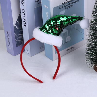 

YIWULAChristmas Headband Santa Xmas Party Decor Toy Hair Band Clasp Head Hoop