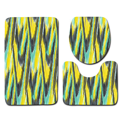 

Gobestart 3pcs Non-Slip Bath Mat Bathroom Kitchen Carpet Doormats Decor