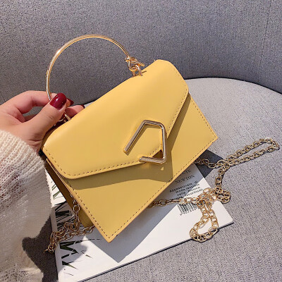 

Advanced texture elegant elegant portable small square bag female 2019 new wave wild fashion chain shoulder Messenger bag