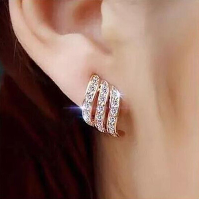 

2019 Contracted square color contrast color earrings female fashion lady geometric stud earrings Modern jewelry