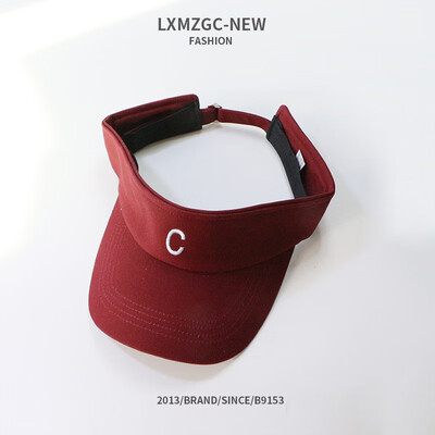 

New hat for outdoor sports No-top Sunshade Tennis Cap Cotton letters embroidered duck tongue cap adjustable empty top cap