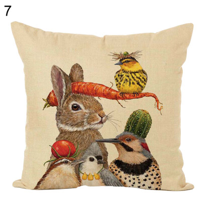 

45x45cm Nordic Animal Throw Pillow Case Cushion Cover Sofa Bed Car Home Decor