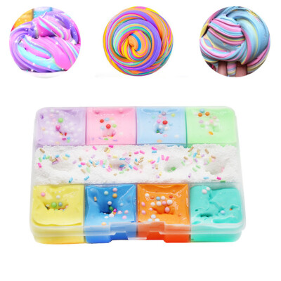 

〖Follure〗200ml 9 Color Mixing Cloud Cotton Candy Slime Kids Clay Toy