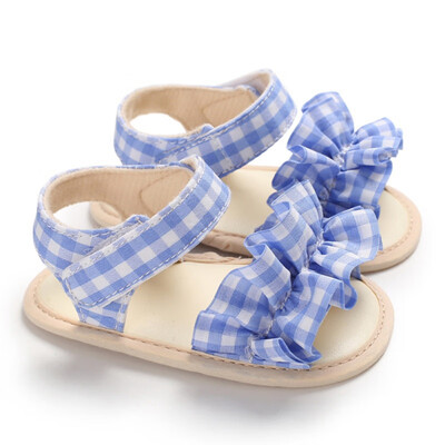 

2019 Children Summer Shoes Newborn Infant Baby Girl Boy Soft Crib Shoes Infants Anti-slip Sneaker Striped Bow Prewalker 0-18M