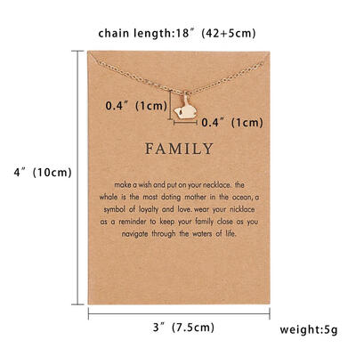 

Card Jewelry Fashion Animal Pendant Necklace Bird Dragonfly Elephant Cat Horse Choker Clavicle Chain Necklace Women Friends Gift
