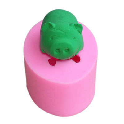 

3D Pig Candle Mold Soap Mold Silicone Fondant Chocolate Cake Baking Kitchen Gadget Gift