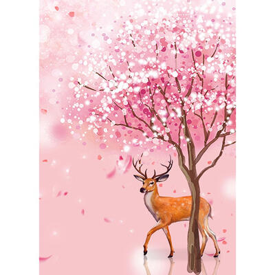

5D DIY Full Drill Diamond Painting Deer Cross Stitch Embroidery Mosaic Kit