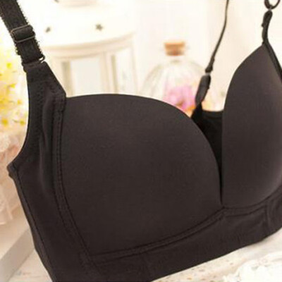 

Women Gathered Bra Smooth Solid Color Thin Body Shaping Bra