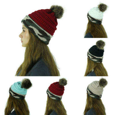 

Mens Women Beanie Knit Ski Cap Hip-Hop Blank Color Winter Warm Unisex Wool Hat