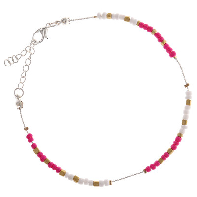 

Summer Holiday Beach Gold Chain Beads Turquoise Anklet Womans Jewelry